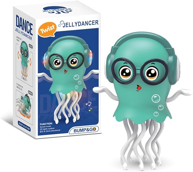 Dancing jelly baby toy for kids with music and movement