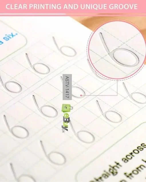 Letter tracing worksheet with clear printing and unique groove design, featuring the brand 'Alphablocks'.