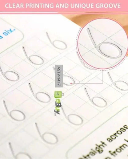Letter tracing worksheet with clear printing and unique groove design, featuring the brand 'Alphablocks'.